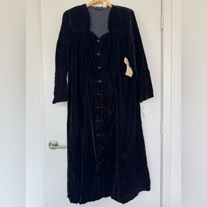 Vintage Moon Dance Black Velvet Dress